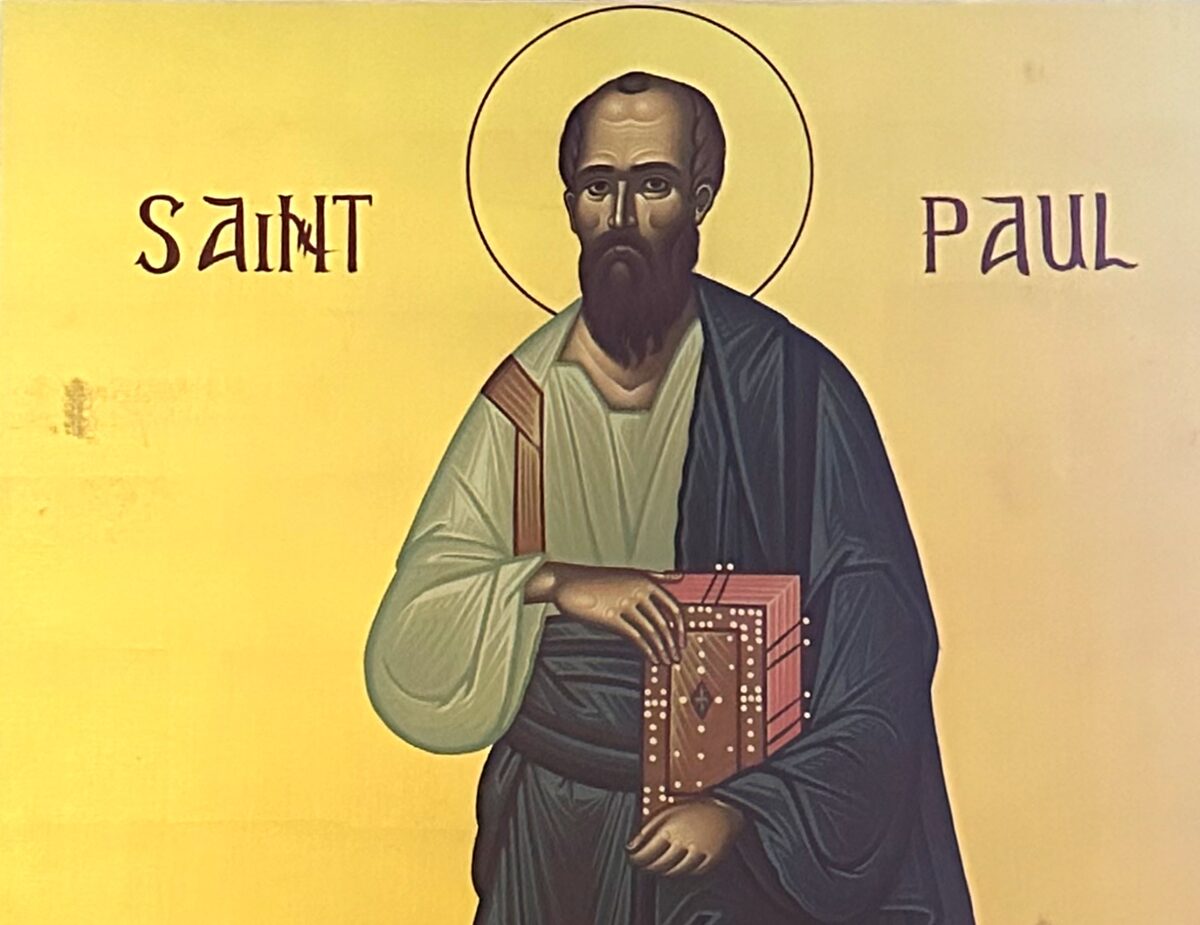 Icon of St. Paul, in the church
